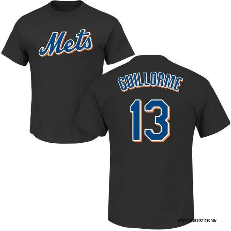 Francisco Lindor New York Mets Men's Black Roster Name & Number T